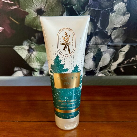 NEW EUCALYPTUS PINE Body Cream Full Size 8oz Bath & Body Works - Picture 1 of 2